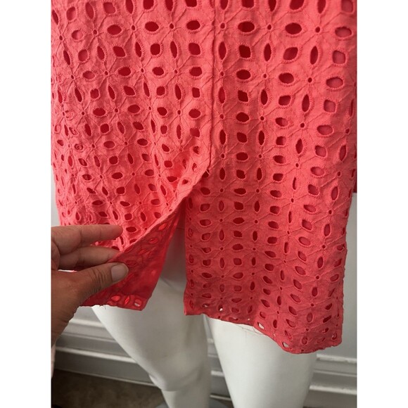 Charter Club Eyelet Boho Garden Jacket Size 1X button down pink Casual Preppy - Picture 4 of 8